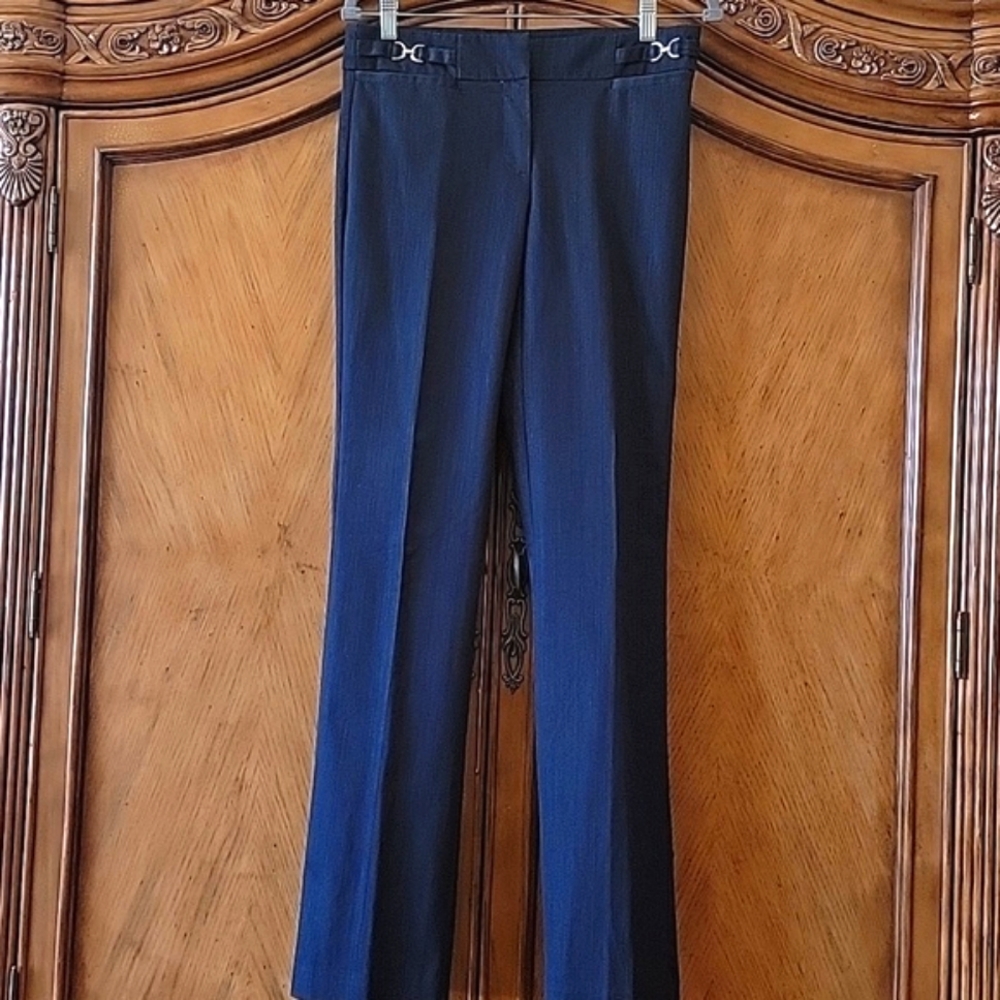 New York & Company Navy Tailored Jean Like Stretchy Pants Tall 2